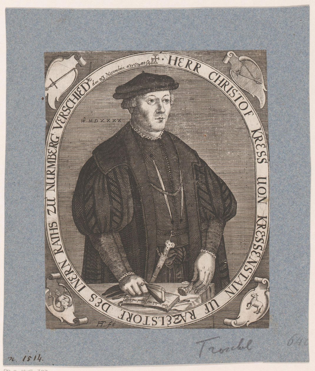 Portrait de Christoph II Kreß von Kressenstein - Hans Troschel