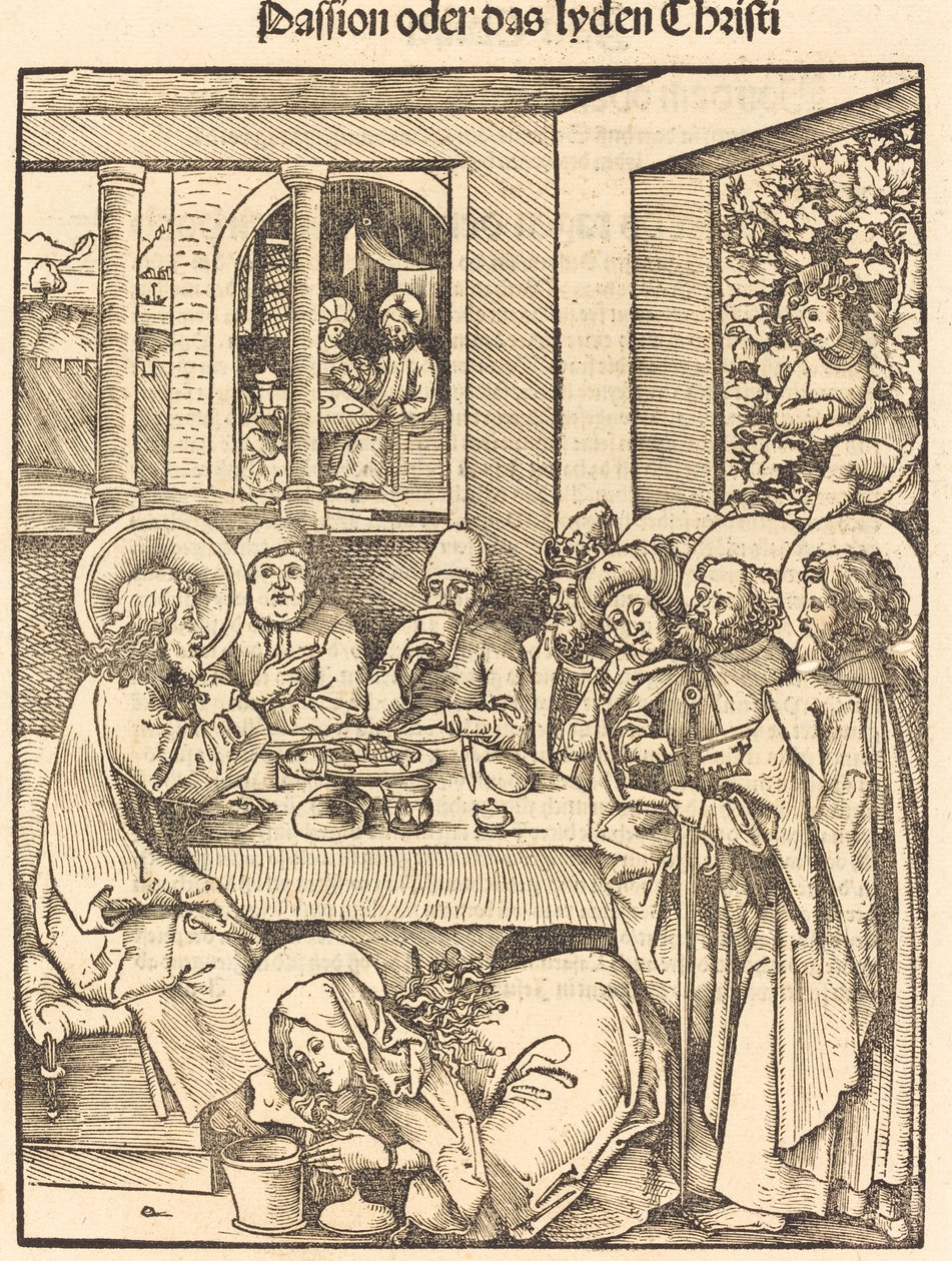 Marie-Madeleine lavant les pieds du Christ - Hans Wechtlin I