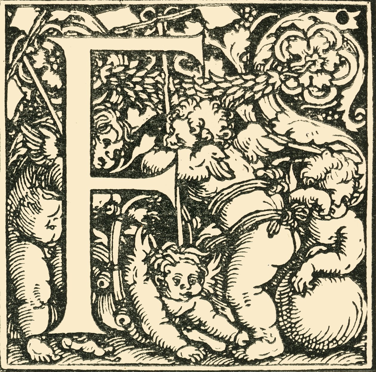 F - Un alphabet par Hans Weiditz, vers 1520-1521, 1908 - Hans Weiditz