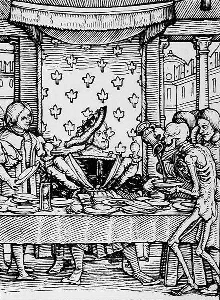 La mort et le roi, de La Danse macabre, gravé par Hans Lutzelburger, c.1538 - Hans after Holbein the Younger