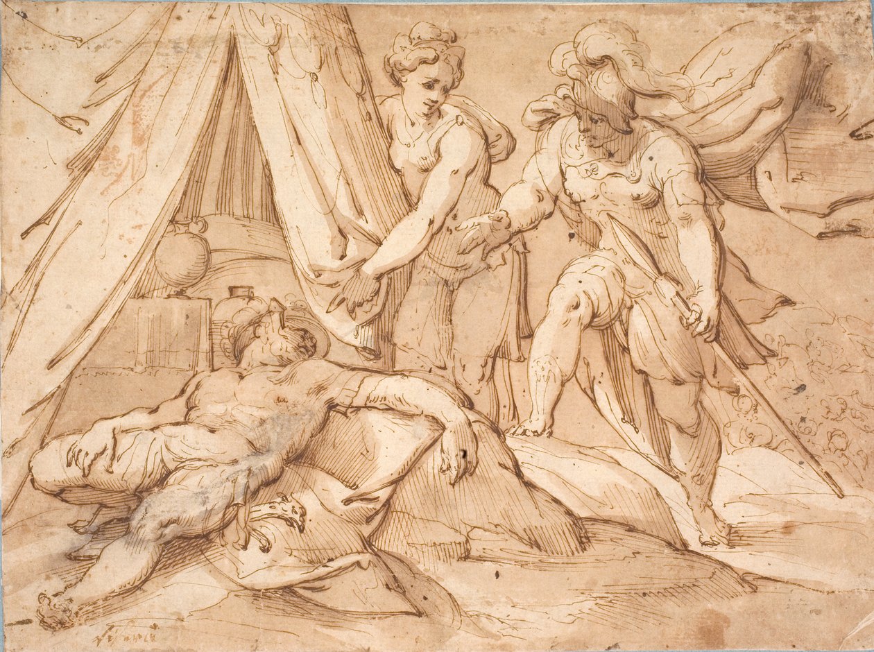 Danois :  Jaël et Sisera - Hans von Aachen