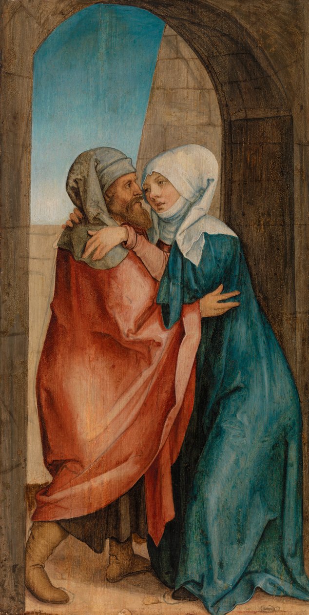 Rencontre de Joachim et Anne à la Porte Dorée - Hans von Kulmbach