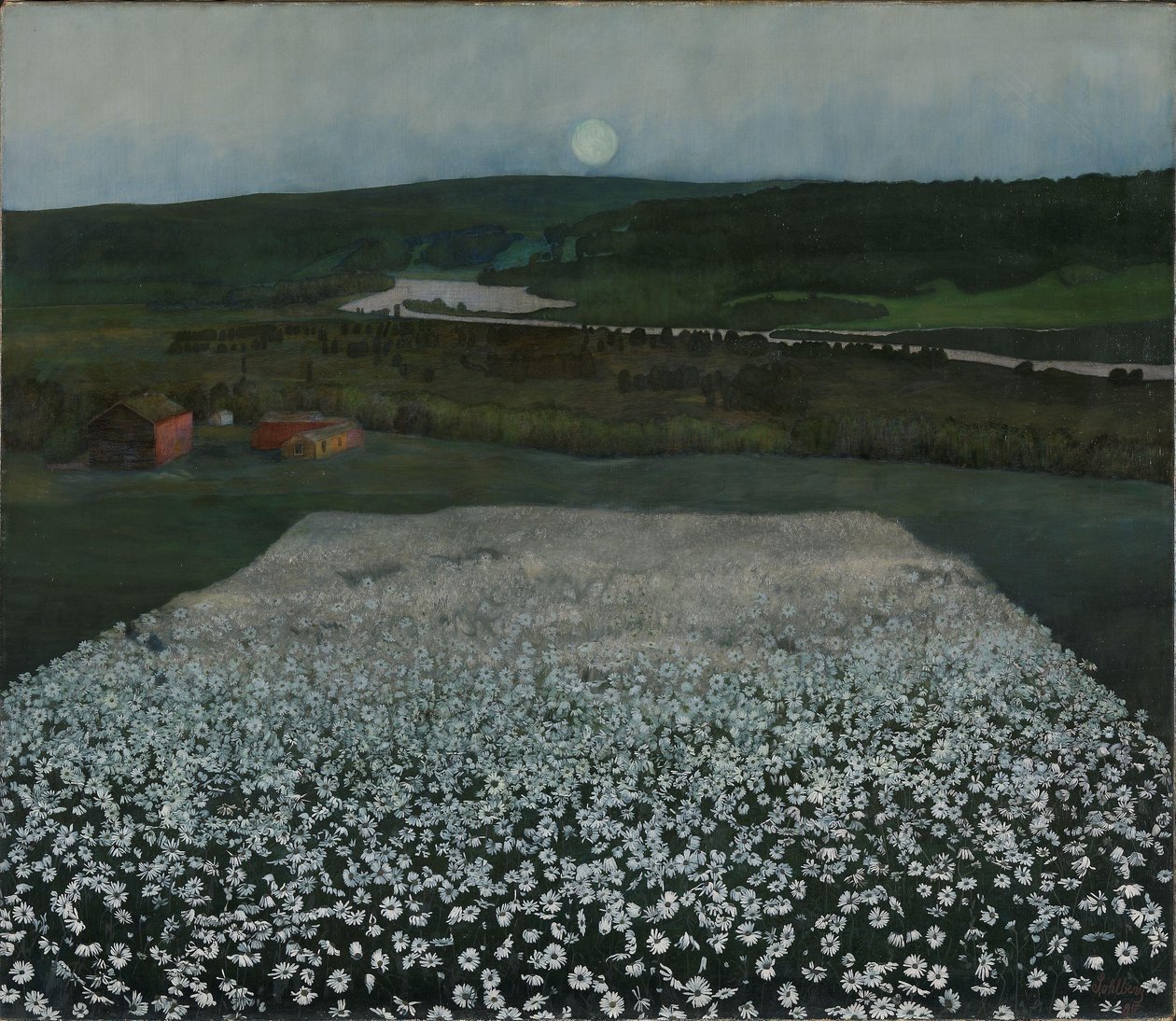 Prairie fleurie dans le Nord - Harald Oscar Sohlberg