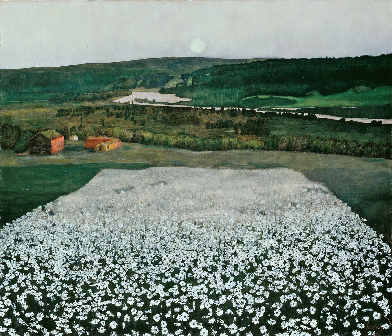 Prairie fleurie dans le Nord - Harald Oscar Sohlberg