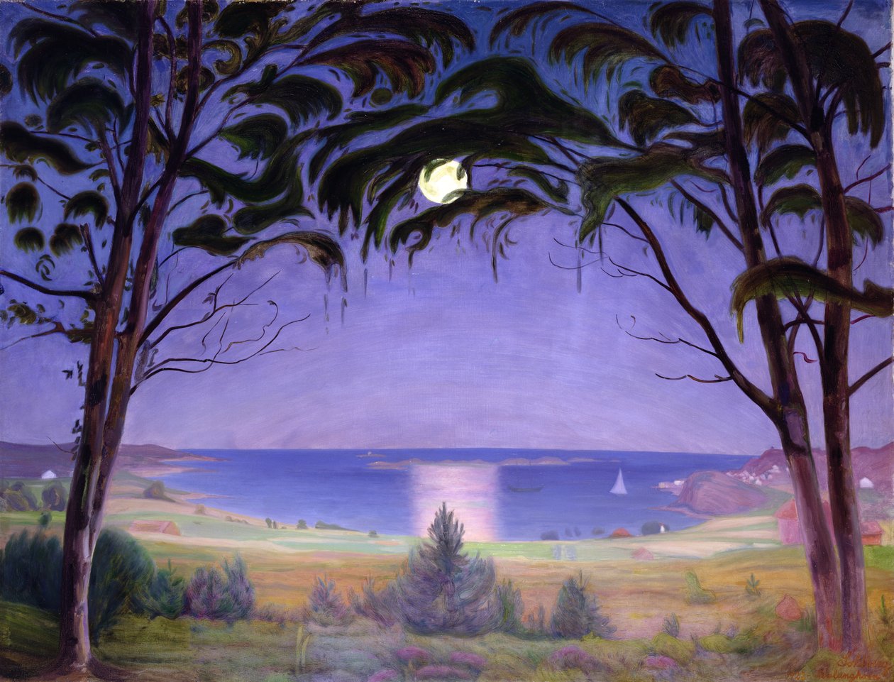 Clair de lune, Nevlunghavn - Harald Oscar Sohlberg