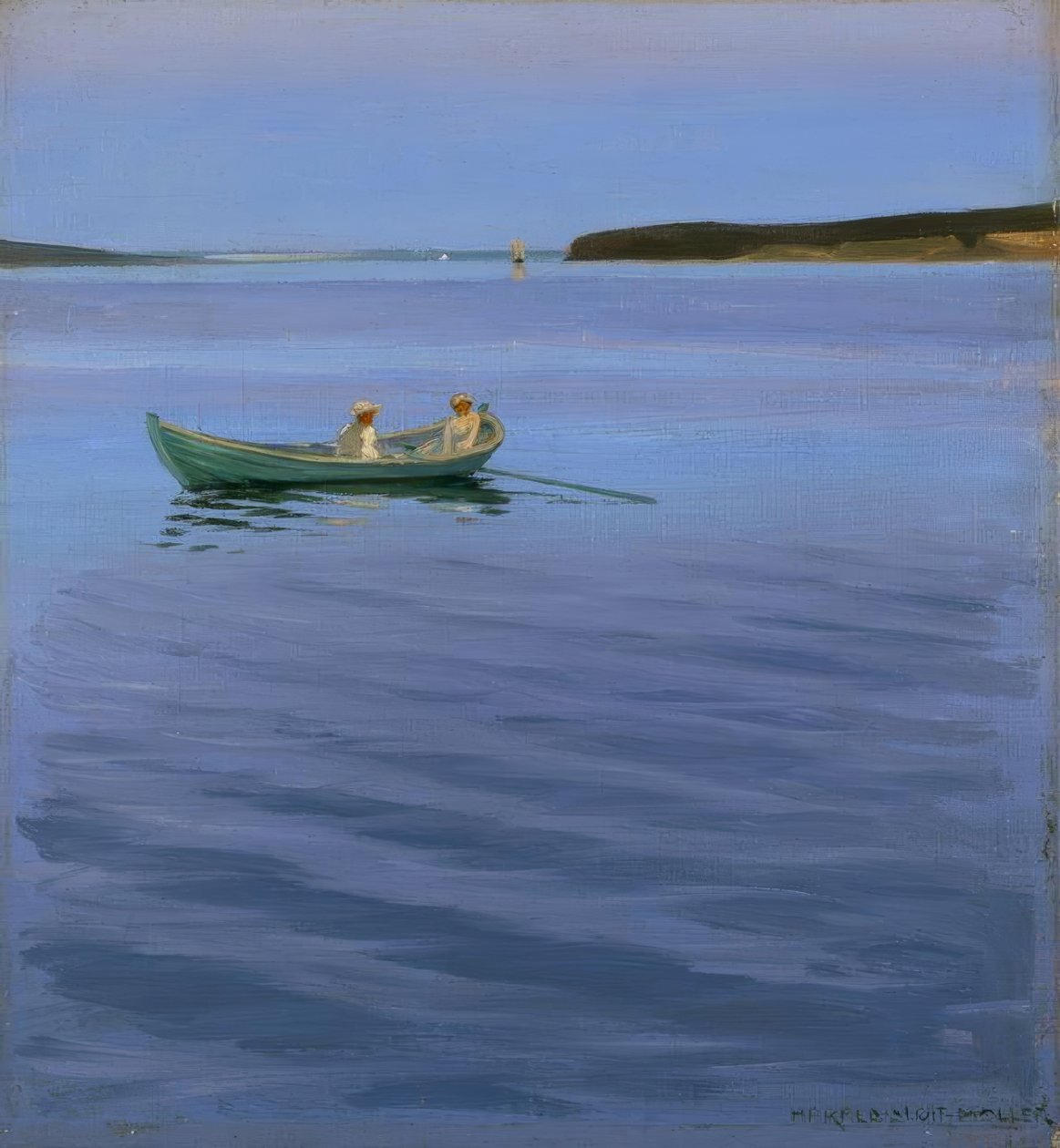 Promenade en bateau sur un lac idyllique - Harald Slott Moller
