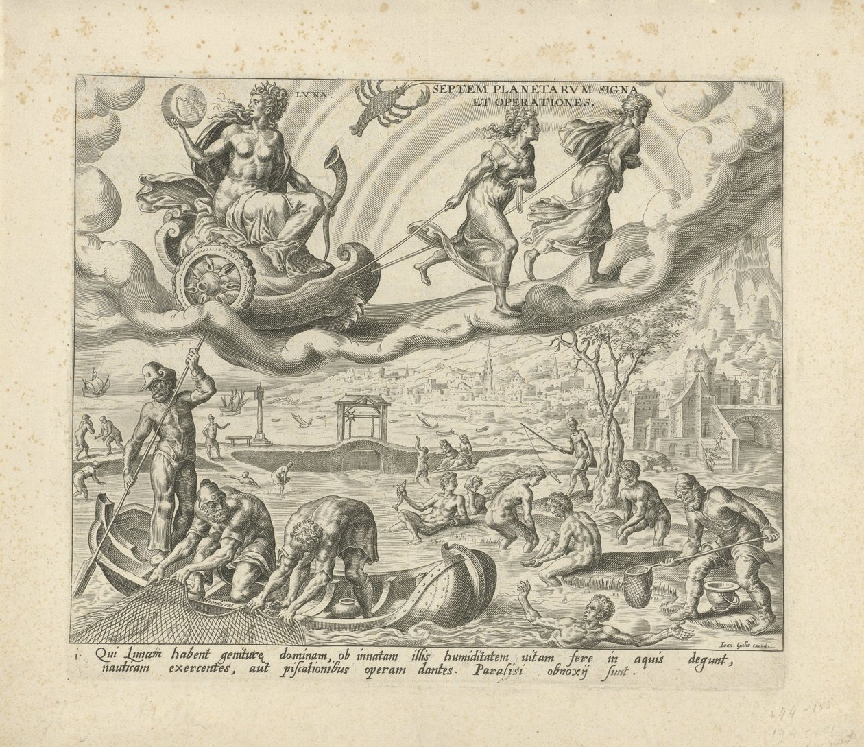 Luna, la lune, et ses enfants (Les sept planètes) - Harmen Jansz Muller