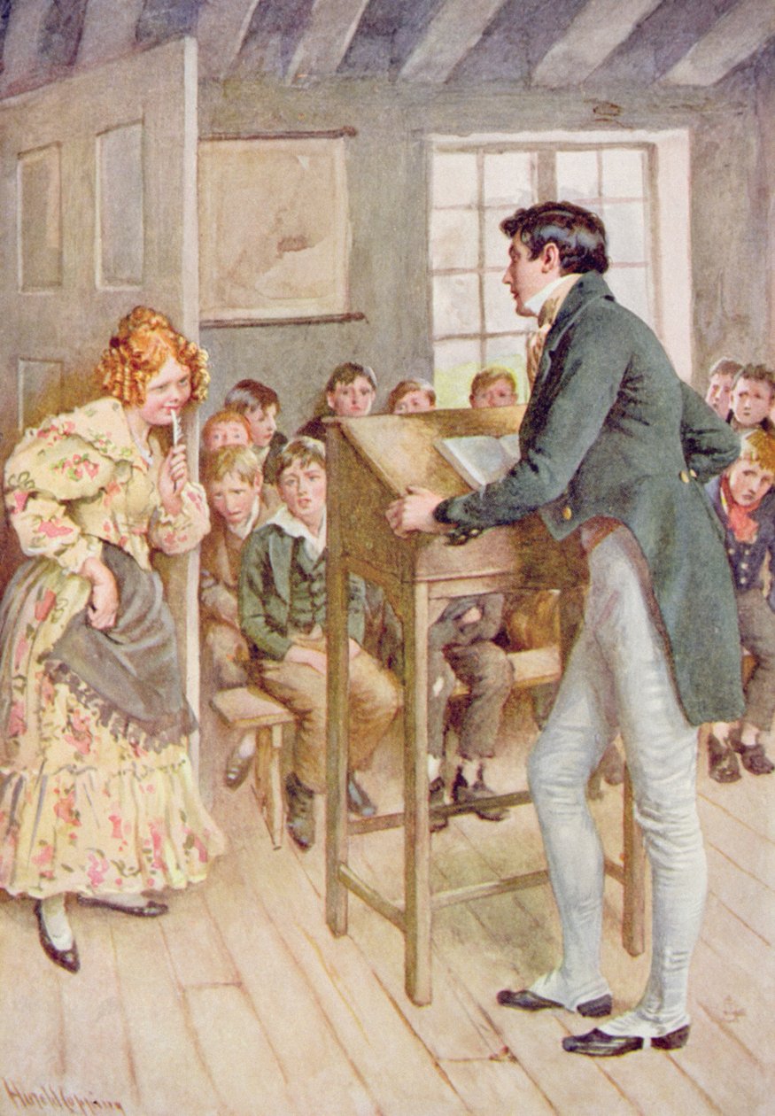 Fanny Squeers et Nicholas Nickleby, illustration pour 