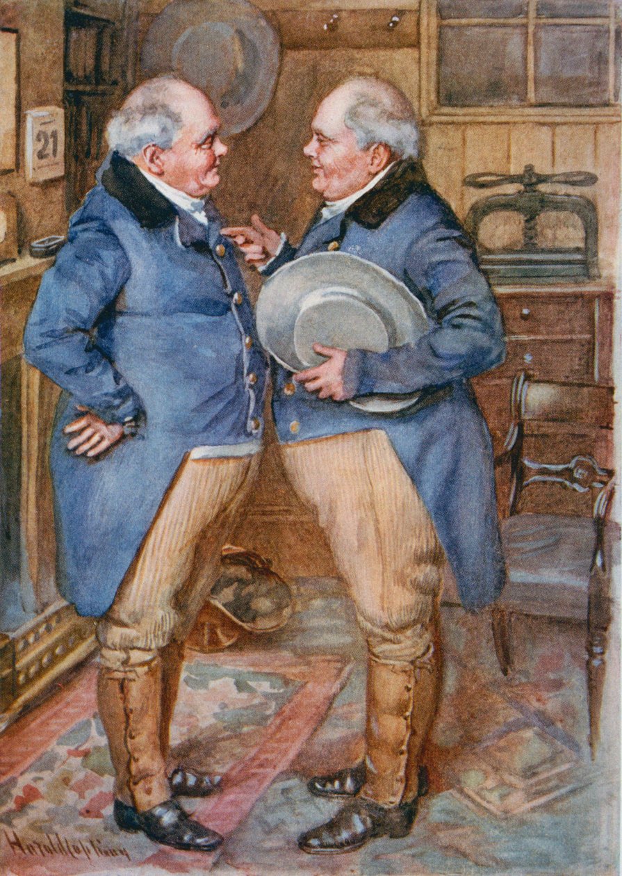 Les frères Cheeryble, illustration pour 