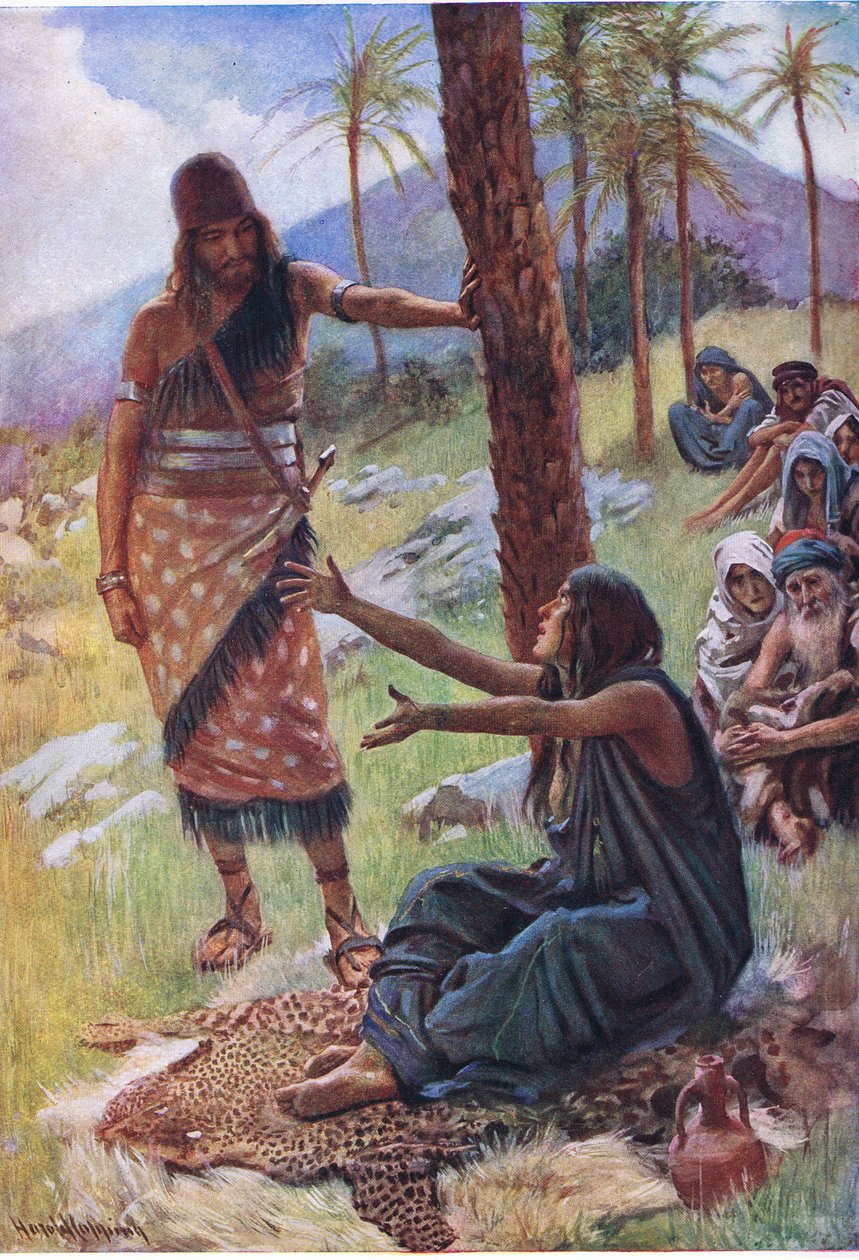 Déborah et Barak, illustration de Pictures That Teach The Crown Series, 1920 - Harold Copping