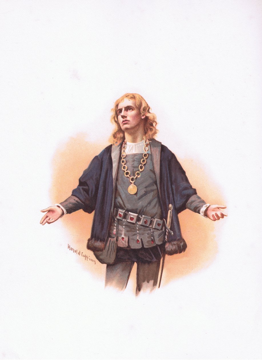 Hamlet, illustration de Hamlet - Harold Copping