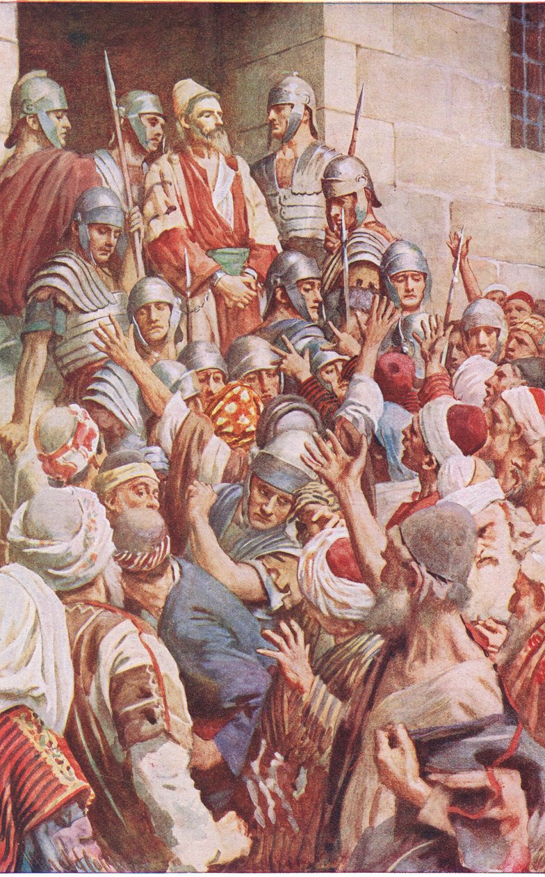 Saint Paul à Jérusalem, illustration de Harold Copping Pictures: The Crown Series, vers 1920 - Harold Copping