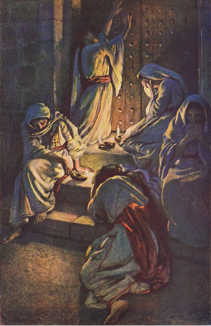 Les vierges folles, illustration de Harold Copping Pictures: The Crown Series, vers 1920 - Harold Copping