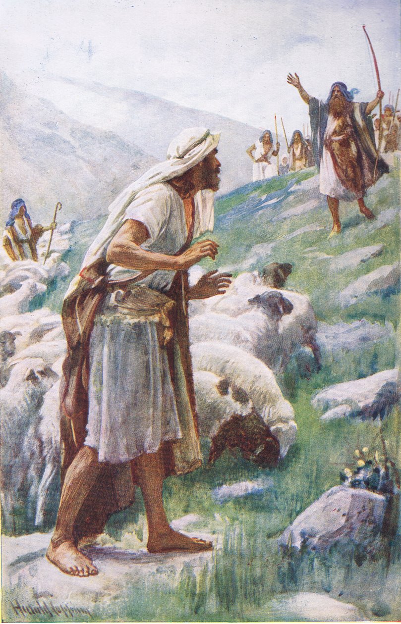 La rencontre de Jacob et Ésaü, illustration de 