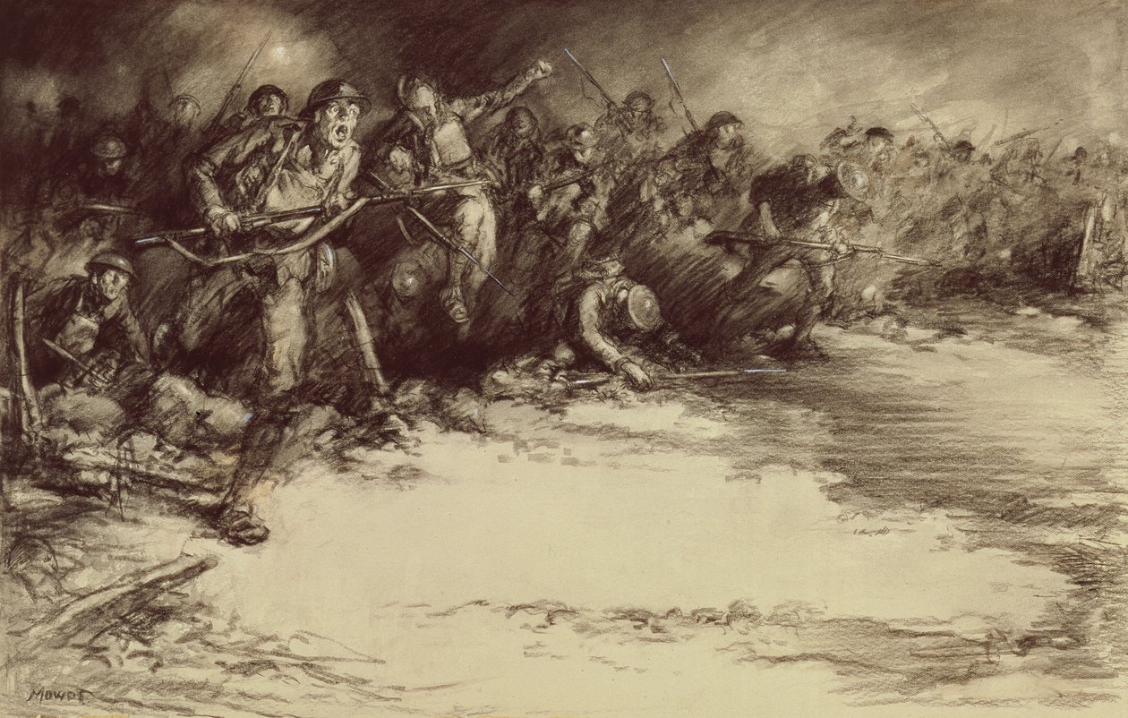 Contre-attaque, vers 1918 - Harold James Mowat