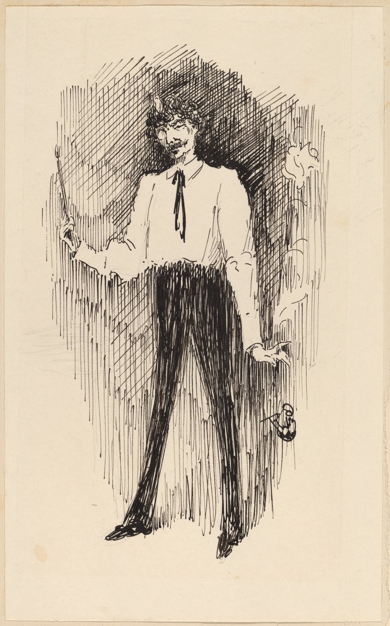 Portrait de Whistler avec un pinceau - Harper Pennington