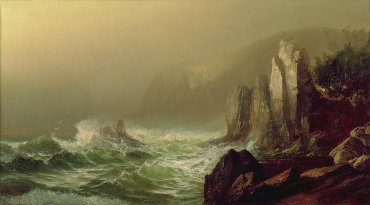 Île de Grand Manan (huile sur toile) - Harrison Bird Brown