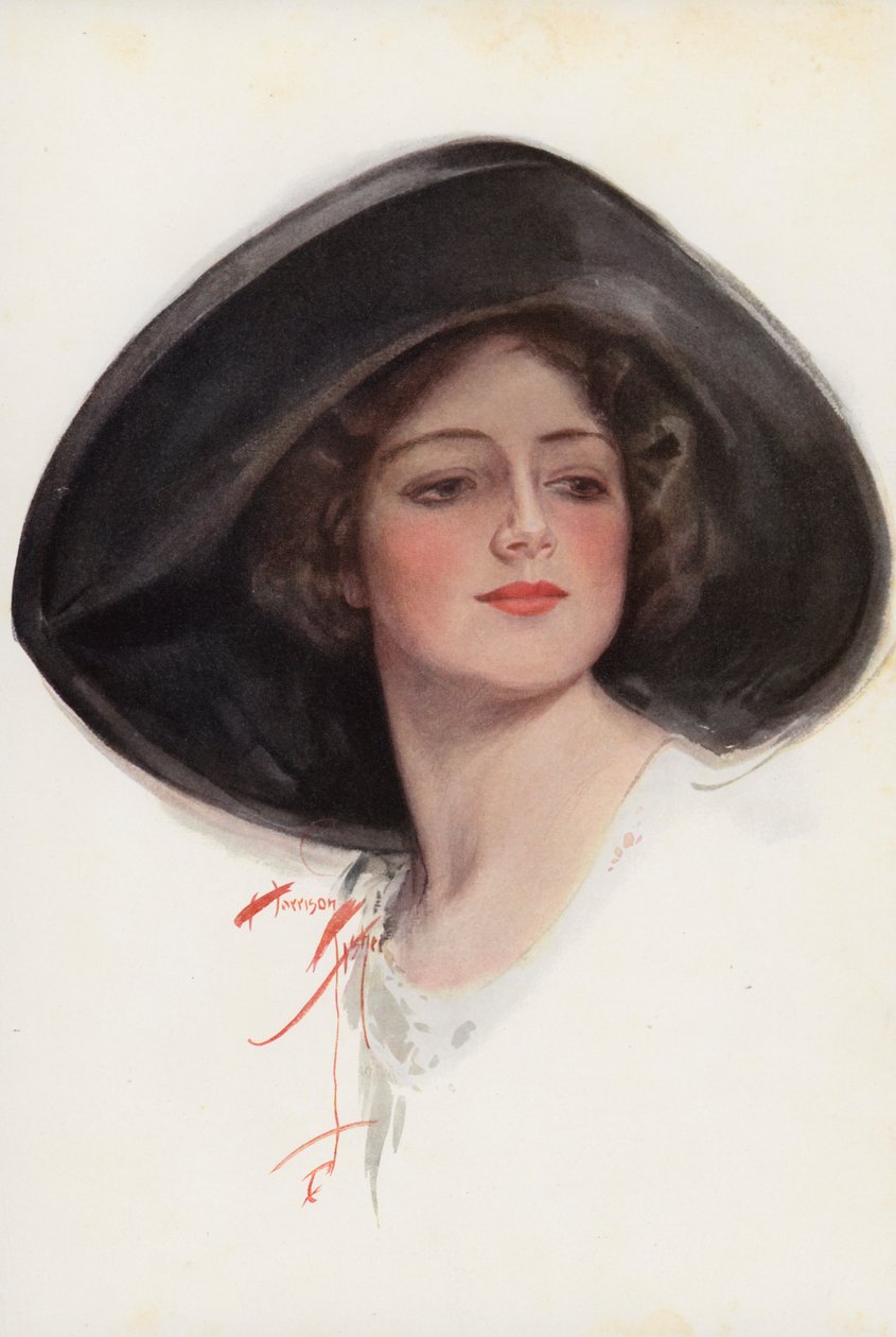 A Song of Tessie (lithographie couleur) - Harrison Fisher