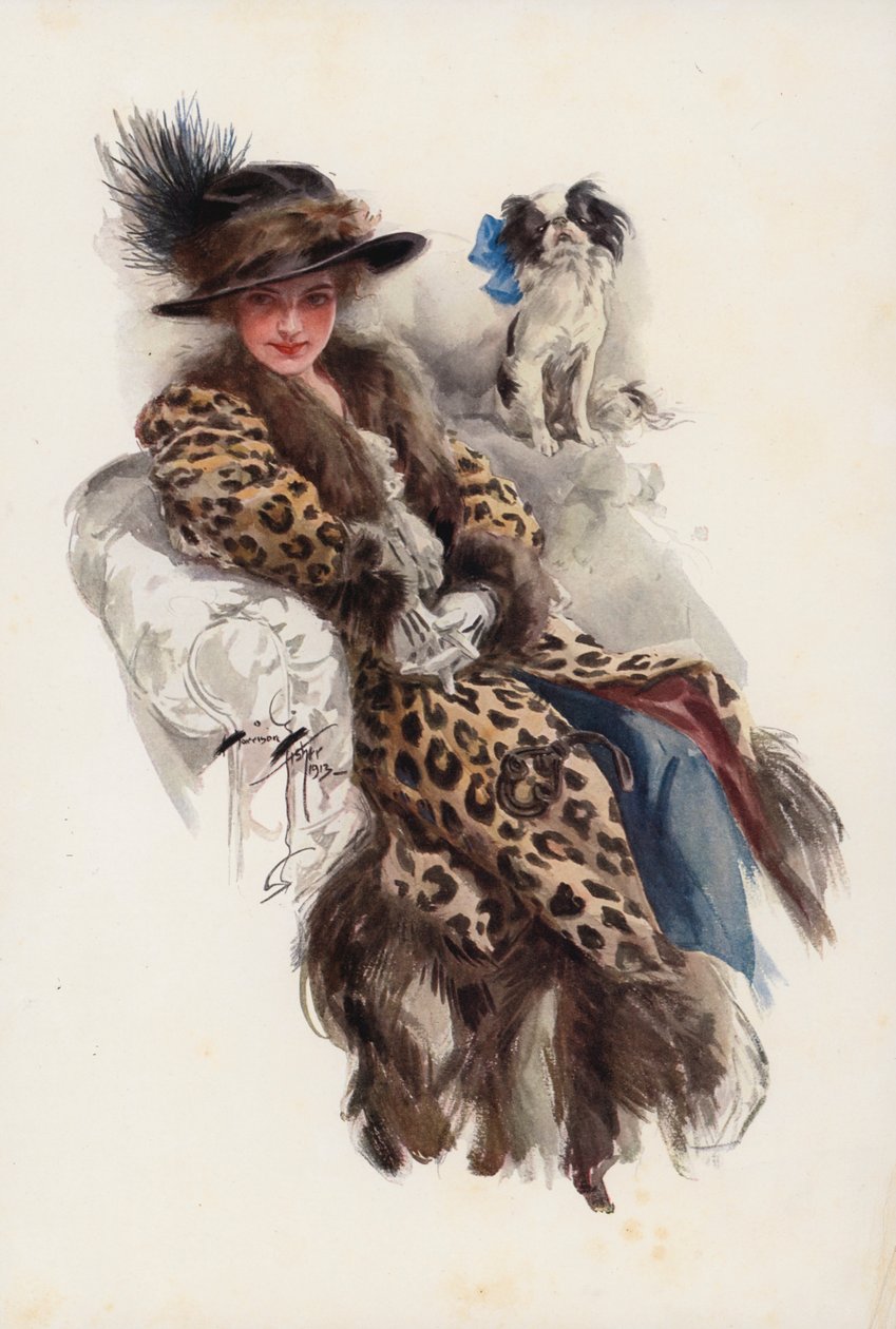 Frontispice (lithographie couleur) - Harrison Fisher