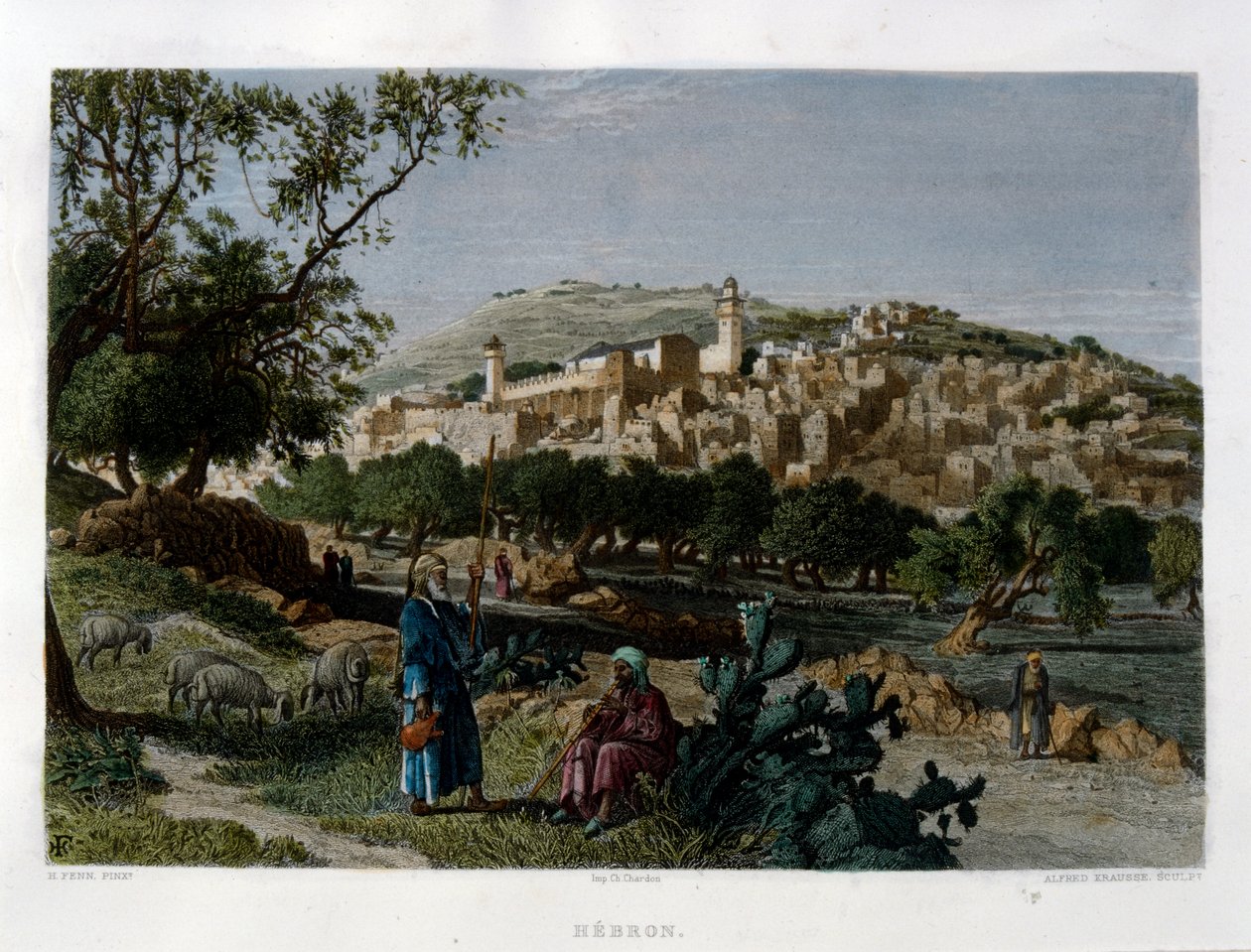 Hébron, gravé par Alfred Krausse d