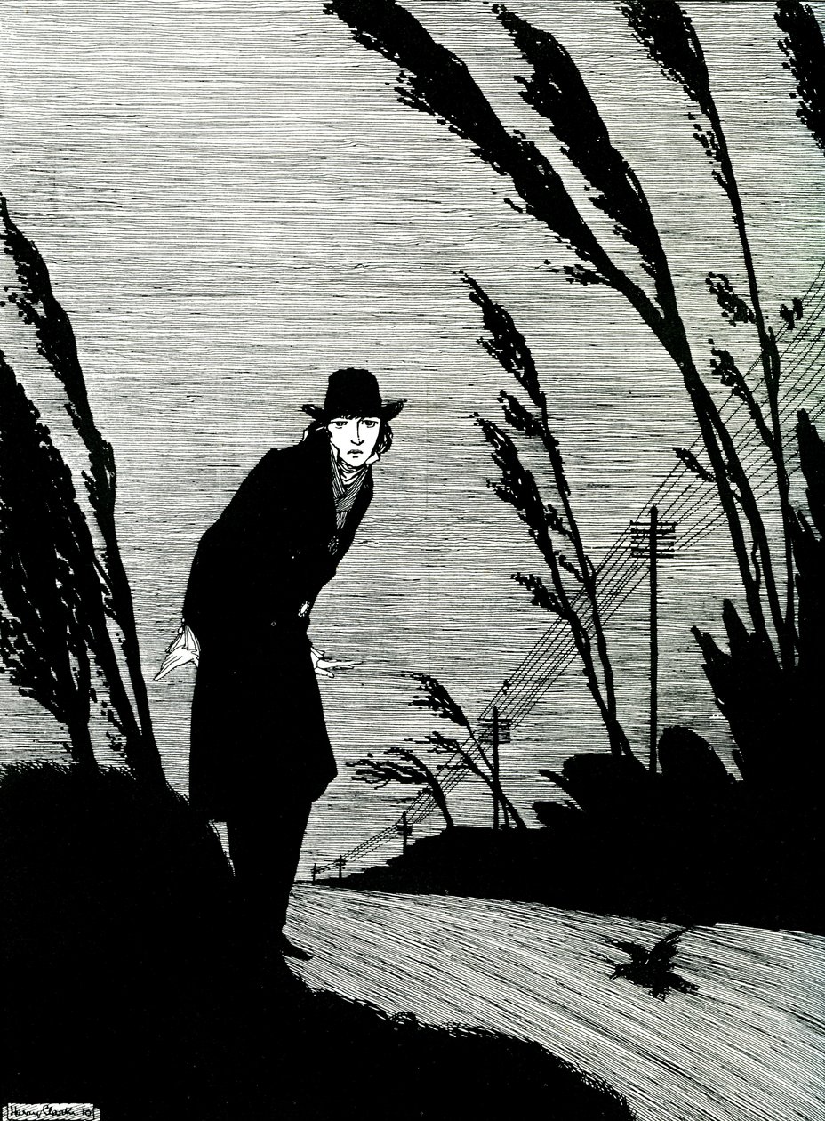 Au milieu de tout était un visage blanc froid - Harry Clarke