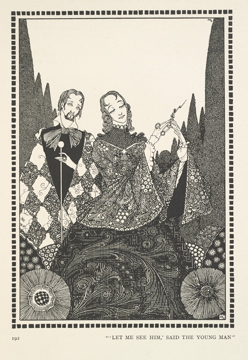 La Vieille Maison. "Laissez-moi le voir," dit le jeune homme. - Harry Clarke