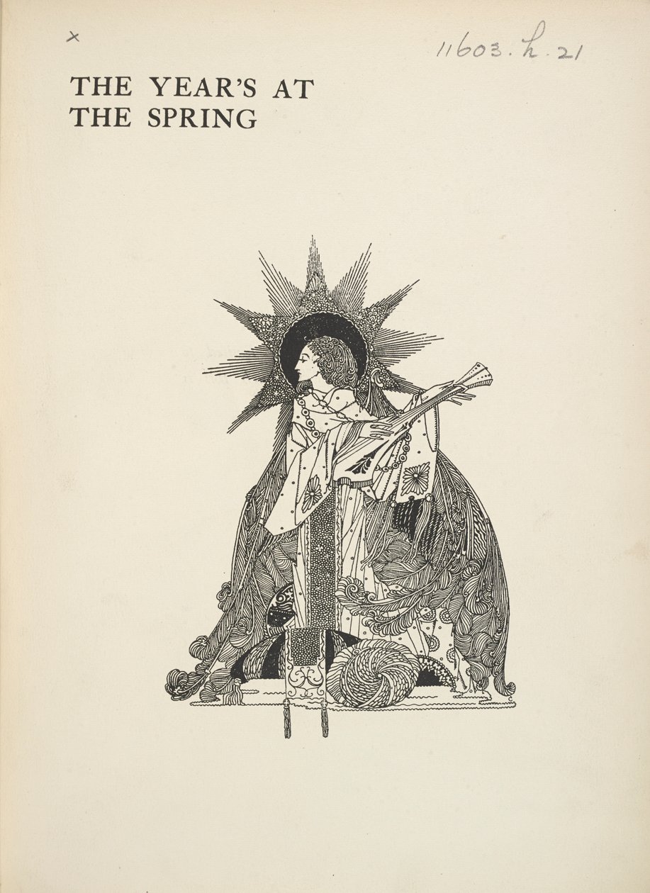 Illustration sans titre. Une femme jouant d