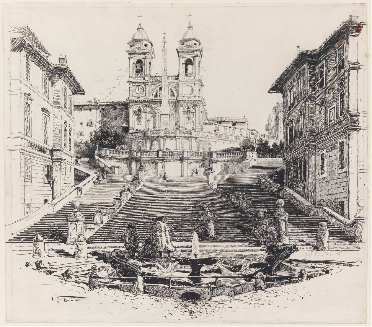 Maison de Keats à Rome - Harry Fenn