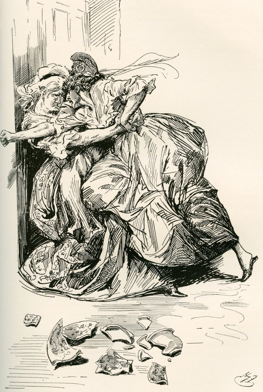 Illustration pour le roman de Charles Dickens Un conte de deux villes