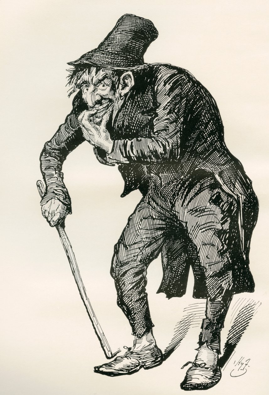 Illustration pour The Old Curiosity Shop de Charles Dickens - Harry Furniss
