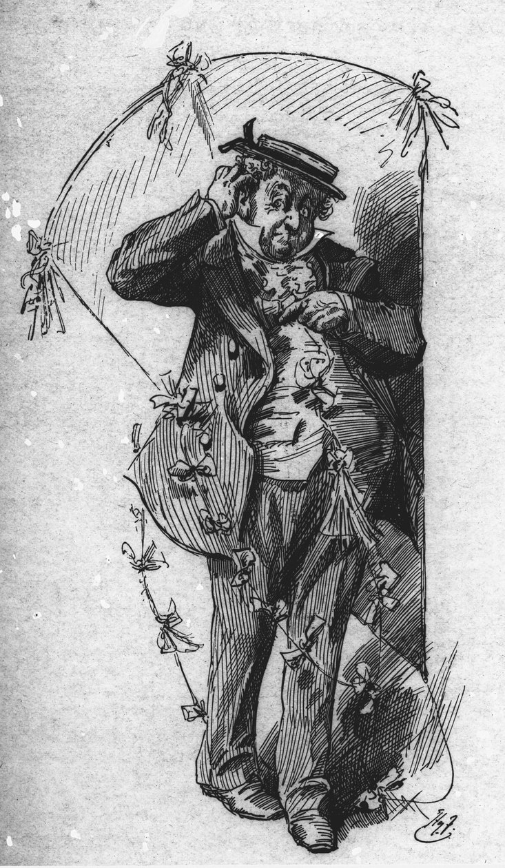 M. Dick avec son cerf-volant, de 