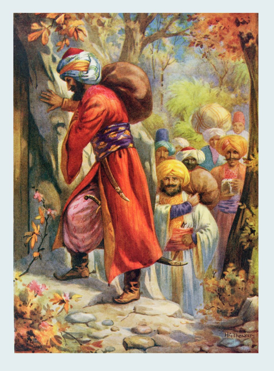 Sésame ouvre-toi", illustration tirée de "Children
