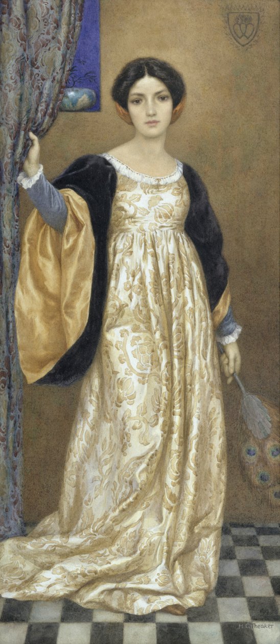Femme debout, vers 1905 (aquarelle et gouache sur papier) - Harry George Theaker