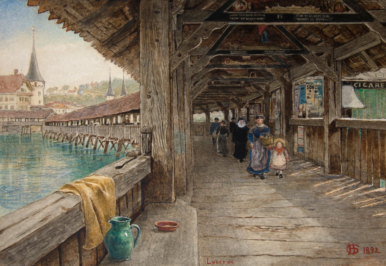 Le Pont de la Chapelle, Lucerne - Harry Goodwin
