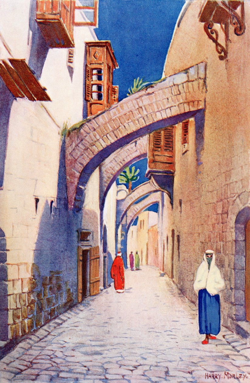 La Via Dolorosa, Jérusalem, Palestine, vers 1910, extrait de A Book of Modern Palestine par Richard Penlake pub. vers 1910 - Harry Morley