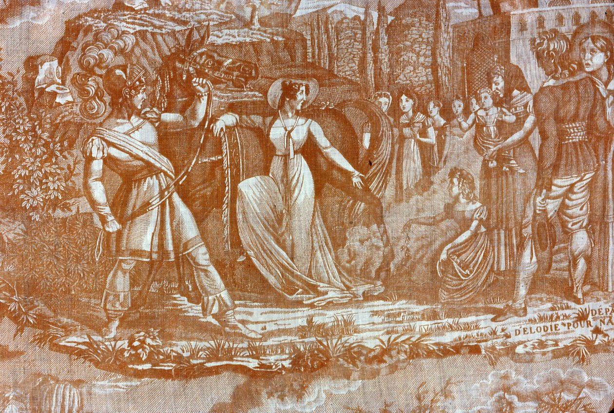 Le Solitaire au Pont du Torrent (Tissu d
