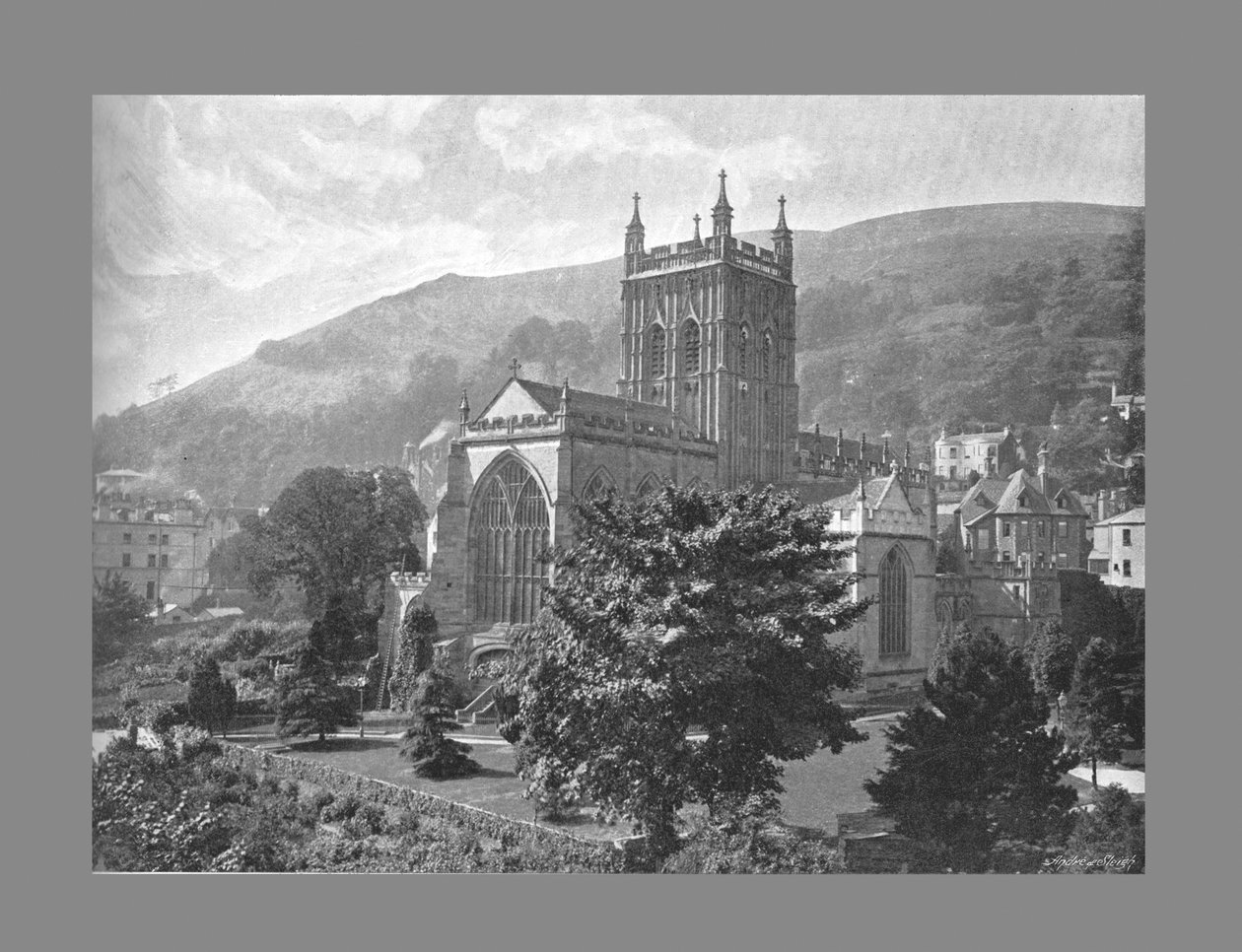 Église prieurale, Great Malvern, vers 1900 - Harvey Barton
