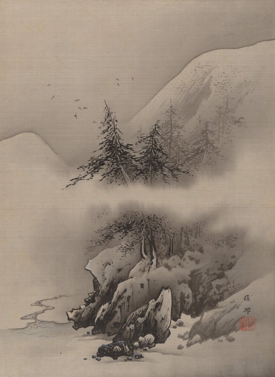 Paysage enneigé - Hashimoto Gaho