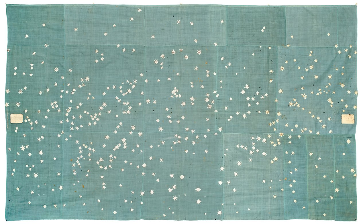 Carte manuscrite céleste, 1863 - Hattie E. Rogers