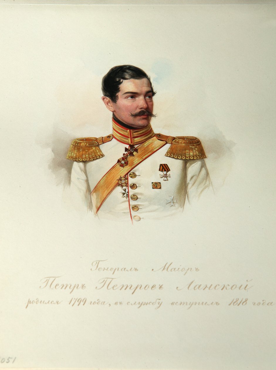 Portrait du général Pyotr Petrovich Lanskoy 1799-1877 de l