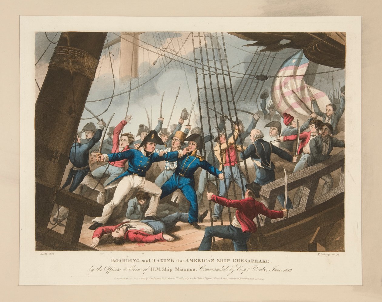 Embarquement et Prise du Navire Américain Chesapeake - Heath