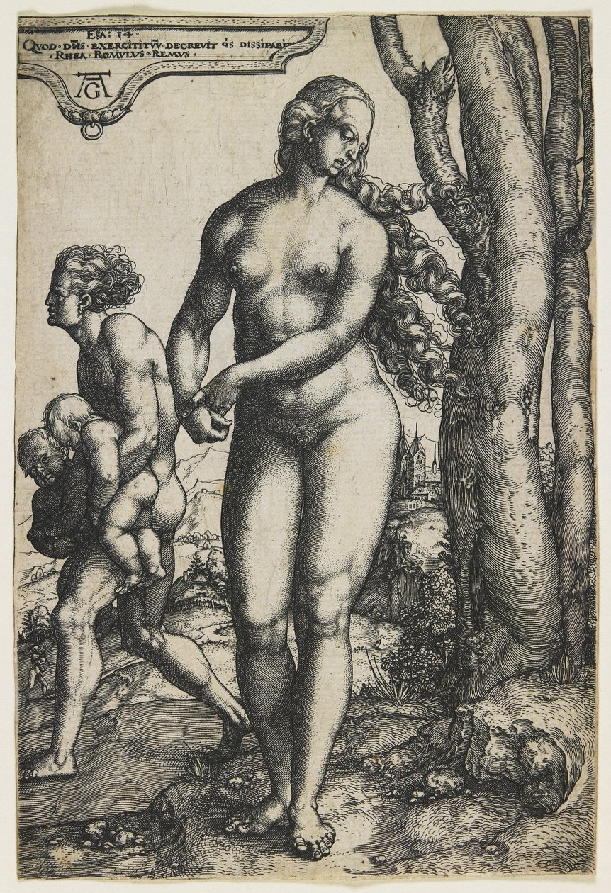 Rhéa Silvia (Romulus et Rémus), vers 1530 - Heinrich Aldegrever