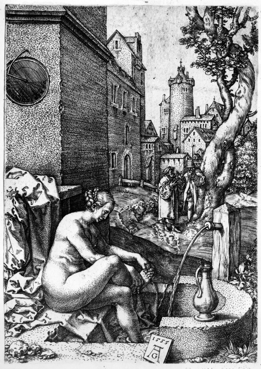 Suzanne et les vieillards, 1555 - Heinrich Aldegrever