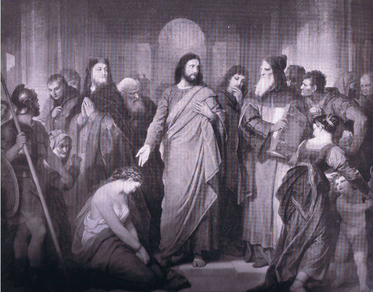 "Que celui qui est sans péché", Bibbys Annual - Heinrich (after) Hofmann