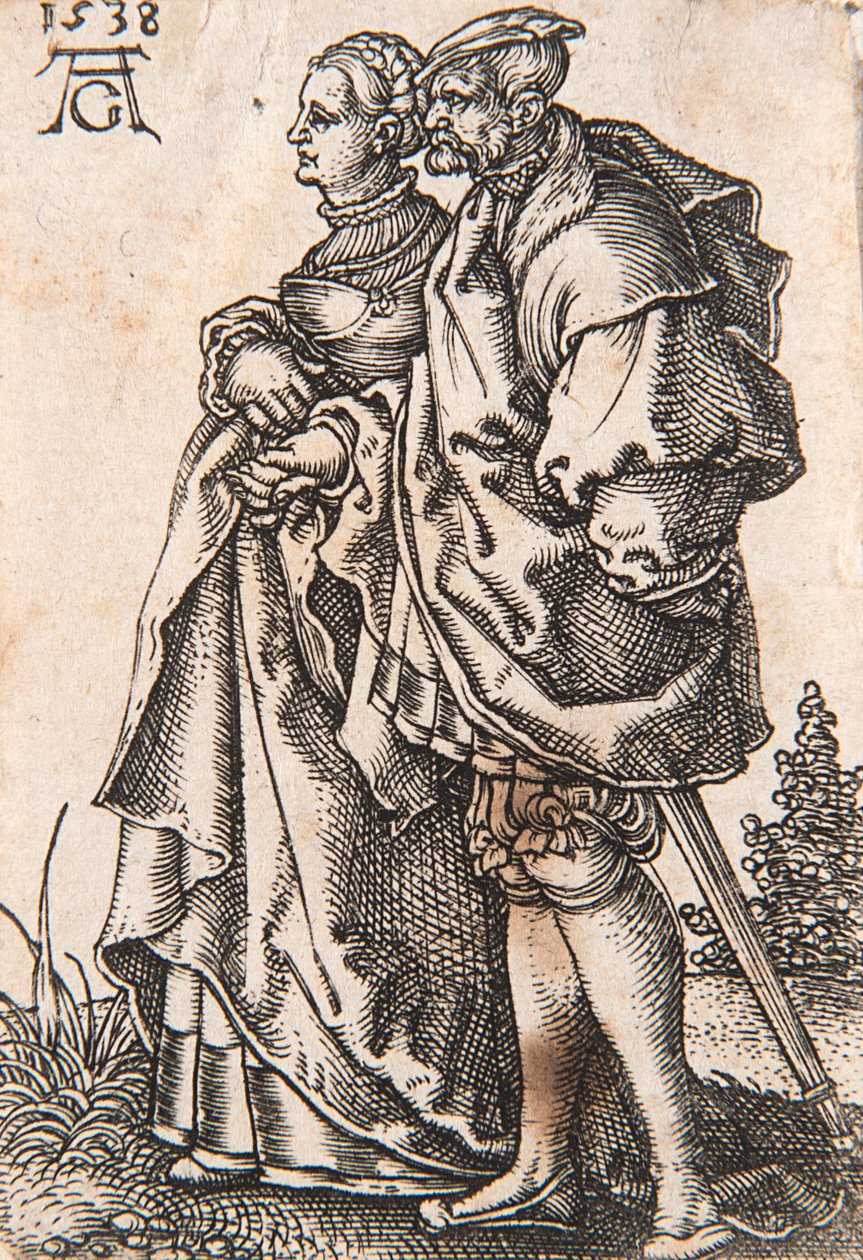De la série Les Petits Danseurs de mariage, 1538 - Heinrich Aldegrever