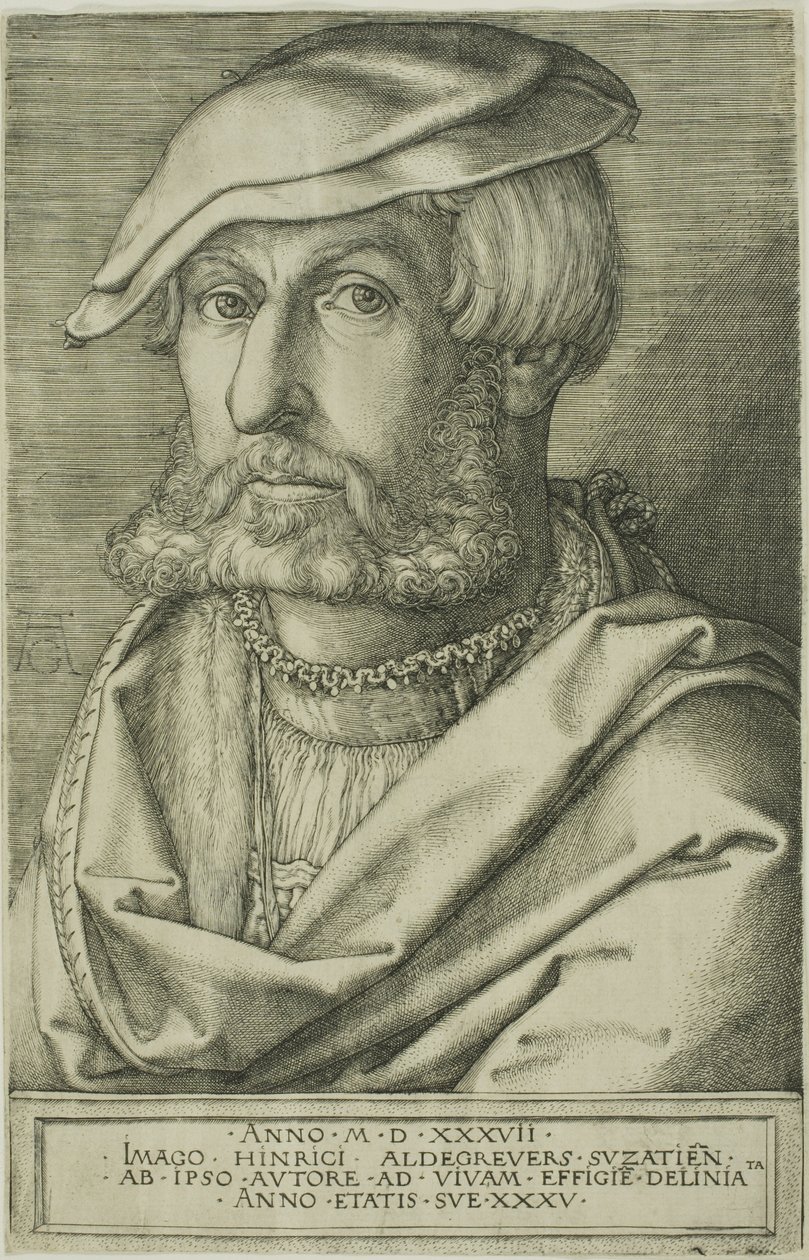 Heinrich Aldegrever, âgé de 35 ans - Heinrich Aldegrever
