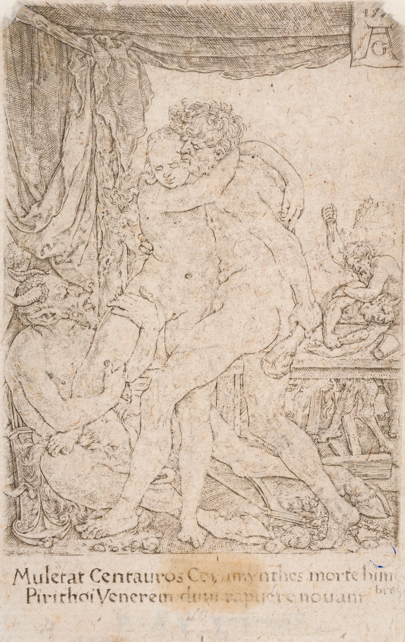 Hercule et Hippodamée, de la série :  Les Travaux d