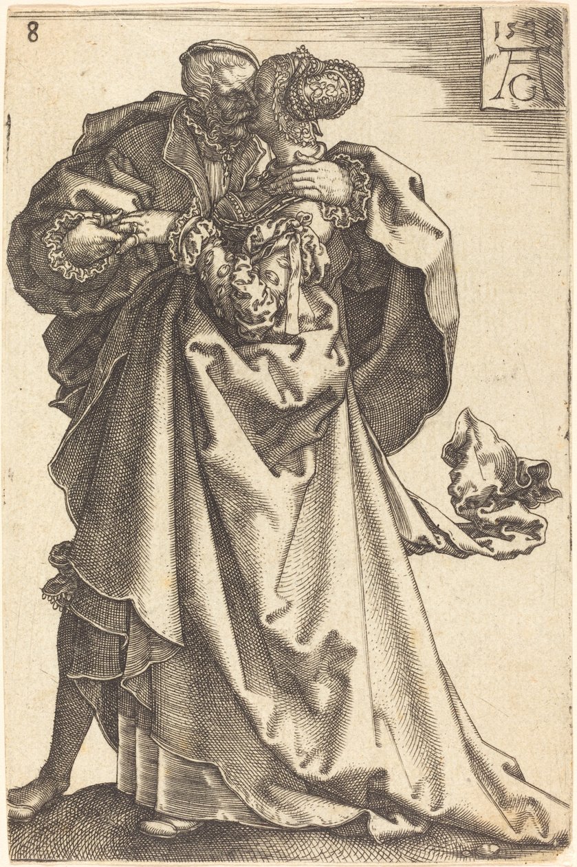Grands danseurs de mariage, 1538 - Heinrich Aldegrever