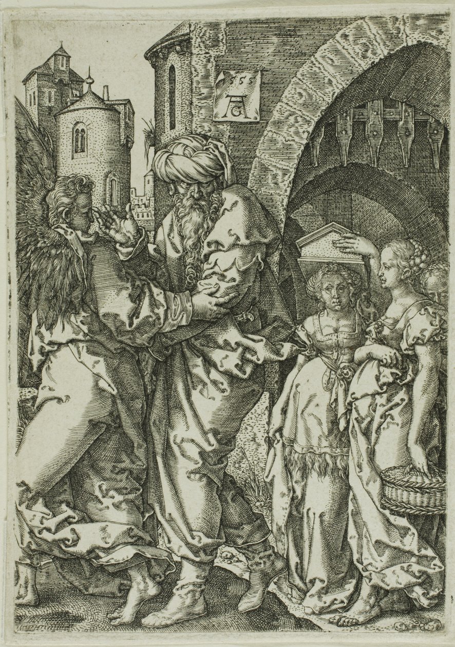 Loth et sa famille fuyant Sodome, de l