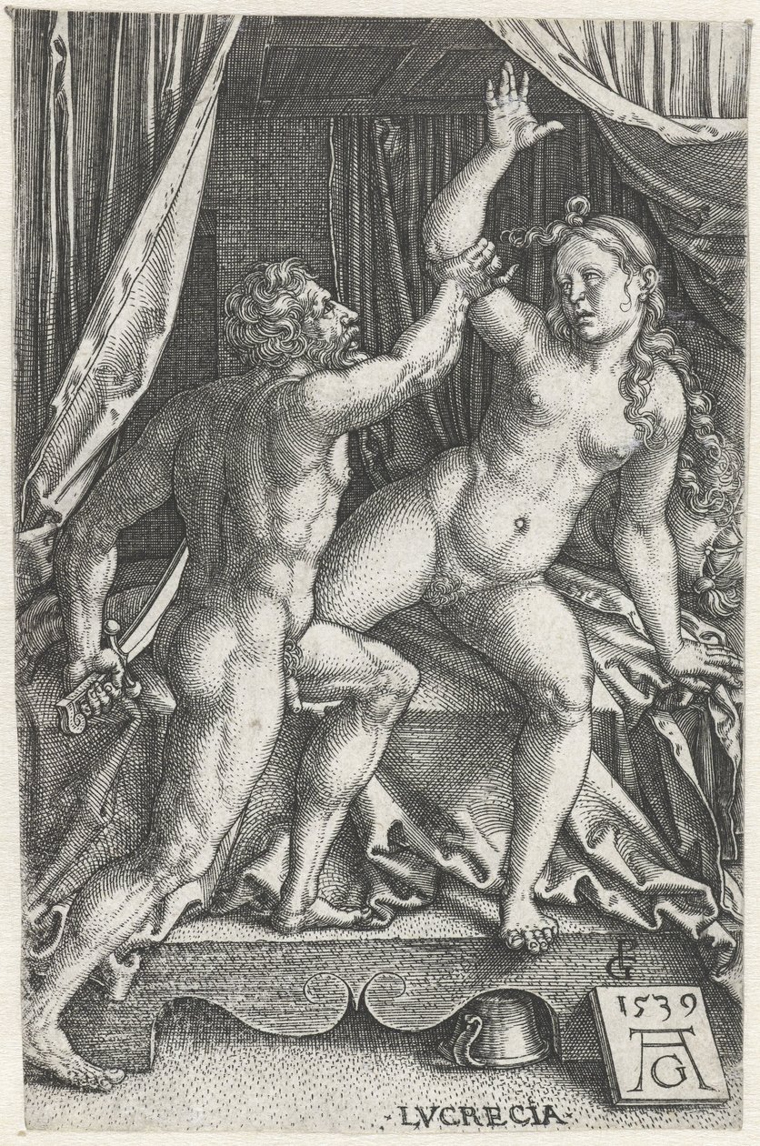 Lucrèce et Sextus Tarquin | Heinrich Aldegrever